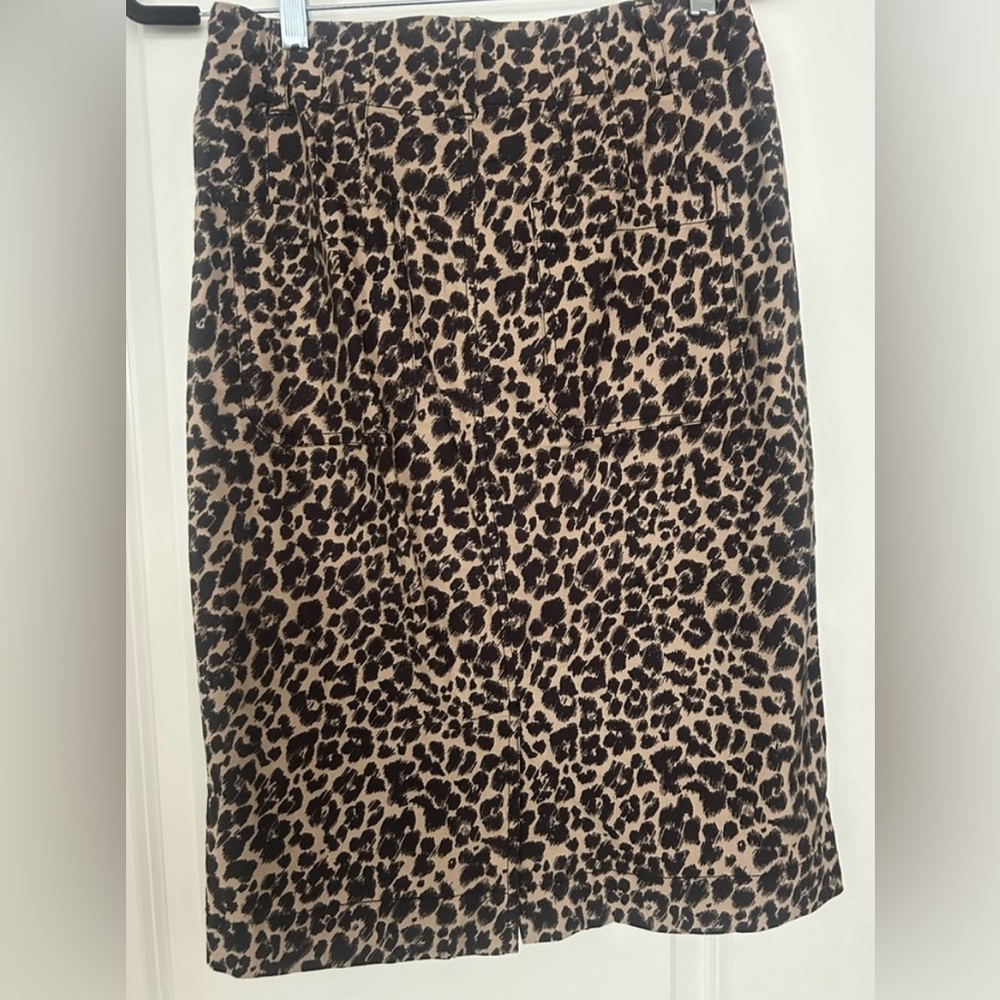 Maeve Anthropologie Animal Print Pencil Skirt - Picture 6 of 7